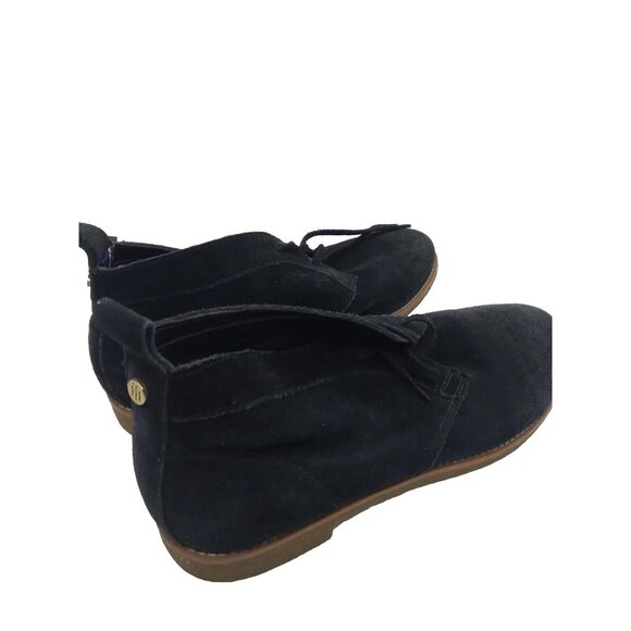 Tommy Hilfiger Blaze Black Suede Chukka Boots Womens Size US 10 M READ - Picture 3 of 16
